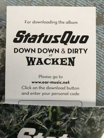 2LP/DVD Status Quo: Down Down & Dirty At Wacken LTD
