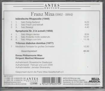 CD Manfred Müssauer: Isländische Rhapsodie • Symphonie Nr. 2 In A-moll • Tritonus Diabolus Domitus