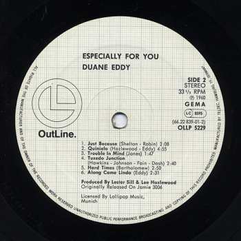 LP Duane Eddy And The Rebels: Especially For You