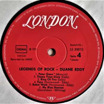 2LP Duane Eddy: The Legends Of Rock