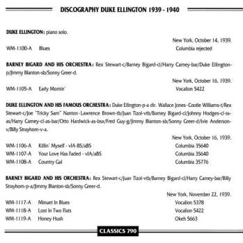 CD Duke Ellington And His Orchestra: 1939-1940