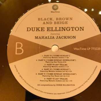 LP Mahalia Jackson: Black, Brown And Beige LTD