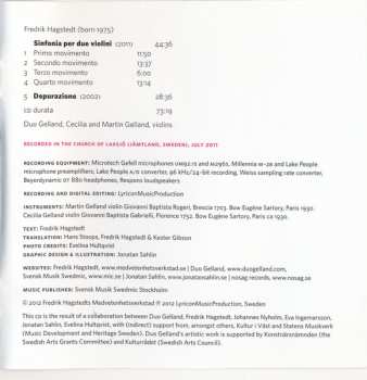 CD Duo Gelland: Sinfonia Per Due Violini