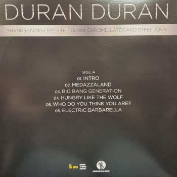 2LP Duran Duran: Thanksgiving Live - The Ultra Chrome, Latex And Steel Tour LTD | CLR