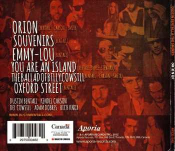 CD Dustin Bentall &The Smokes: Orion