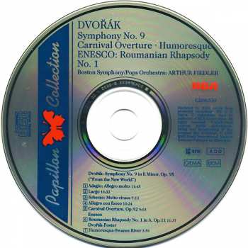 CD Antonín Dvořák: Symphony No 9 "From The New World", Carnival Overture · Humoresque, ENESCO: Roumanian Rhapsody No. 1