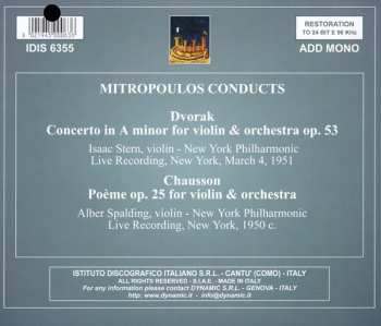 CD Antonín Dvořák: Concerto In A Minor For Violin And Orchestra Op. 53 / Poeme For Violin And Orchestra