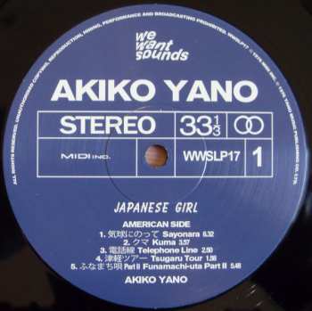 LP Akiko Yano: Japanese Girl