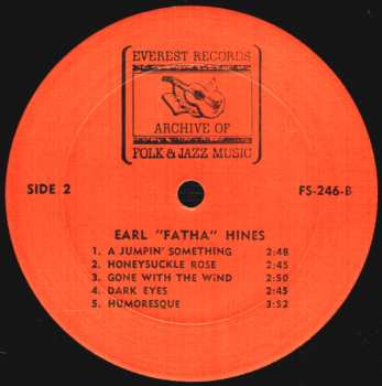 LP Earl Hines: Earl "Fatha" Hines