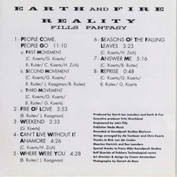 CD Earth And Fire: Reality Fills Fantasy