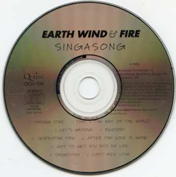 CD Earth, Wind & Fire: Singasong