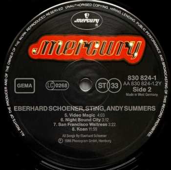 LP Andy Summers: Music From "Video Magic" And "Flashback"