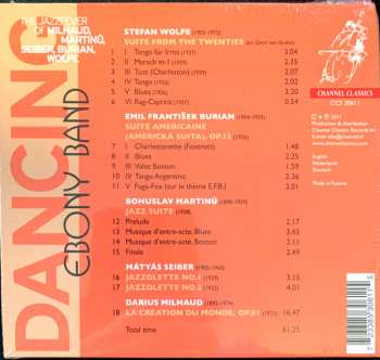 CD Ebony Band: Dancing The Jazzfever of Milhaud, Martinü, Seiber, Burian , Wolpe