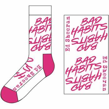 Merch Ed Sheeran: Členkové ponožky Bad Habits 