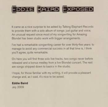 CD Eddie Baird: Exposed
