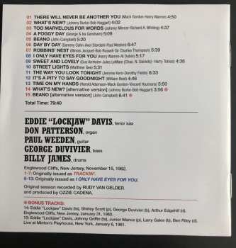 CD Eddie "Lockjaw" Davis: Don Patterson Quintet Complete Recordings