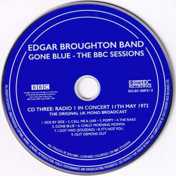 4CD/Box Set The Edgar Broughton Band: Gone Blue - The BBC Sessions