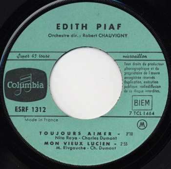 SP Edith Piaf: Non, Je Ne Regrette Rien