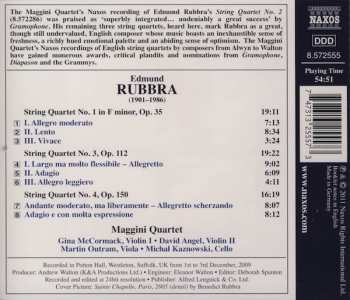 CD Edmund Rubbra: String Quartets Nos. 1, 3 And 4