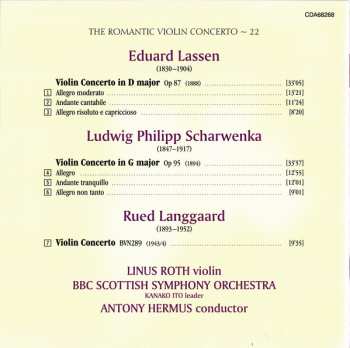 CD Linus Roth: Violin Concerto In D Major, Op 87 / Violin Concero In Major, Op 95 / Violin Concerto