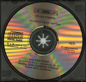 CD Sveriges Radios Symfoniorkester: Symphonies Nos. 3 And 8