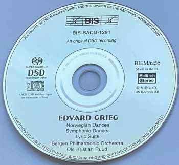 SACD Edvard Grieg: Norwegian Dances; Symphonic Dances; Lyric Suite