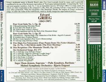 CD Edvard Grieg: Peer Gynt Suites 1 & 2 ● Six Orchestral Songs