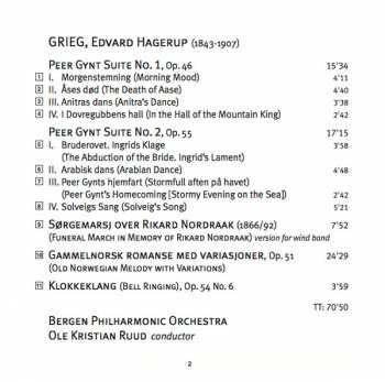 SACD Edvard Grieg: Peer Gynt Suites Nos. 1 And 2 / Funeral March / Old Norwegian Melody / Bell Ringing
