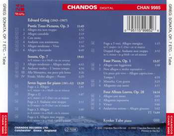CD Edvard Grieg: Poetic Tone-Pictures Op. 3; Four Album Leaves, Op. 28; Four Pieces, Op.1; Sonata, Op. 7; Seven Figures