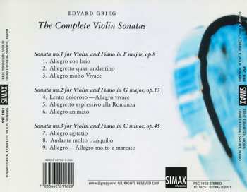 CD Edvard Grieg: Complete Violin Sonatas