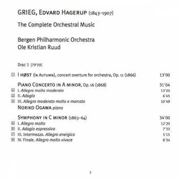 8CD/Box Set Edvard Grieg: The Complete Orchestral Music