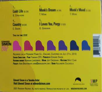 CD Edward Simon: Solo Live