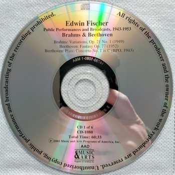6CD/Box Set Edwin Fischer: The Legacy Of A Great Pianist (Concert Performances And Broadcasts 1943-1953)