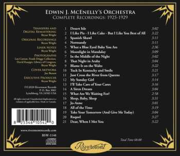 CD Edwin J. McEnelly's Orchestra: Complete Recordings (1925-1929)