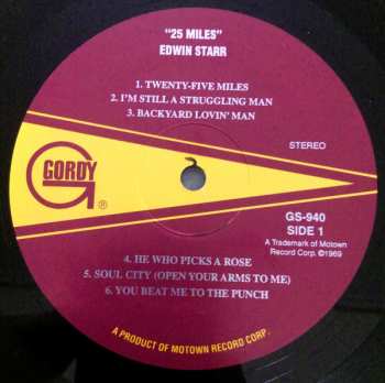 LP Edwin Starr: 25 Miles