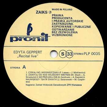 LP Edyta Geppert: Recital Live