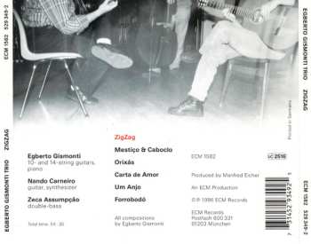 CD Egberto Gismonti Trio: ZigZag