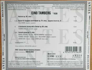 CD Estonian National Symphony Orchestra: Nocturne • Saxophone Concerto • A Sentimental Journey With A Clarinet • Concerto Grosso