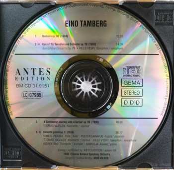 CD Estonian National Symphony Orchestra: Nocturne • Saxophone Concerto • A Sentimental Journey With A Clarinet • Concerto Grosso