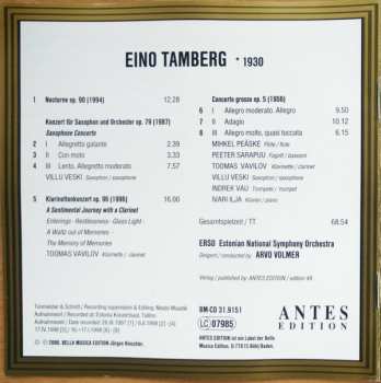 CD Estonian National Symphony Orchestra: Nocturne • Saxophone Concerto • A Sentimental Journey With A Clarinet • Concerto Grosso