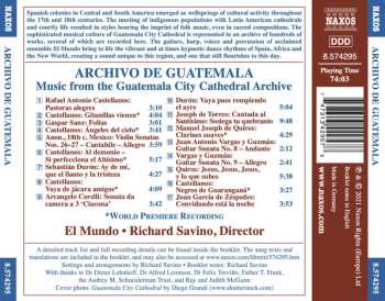 CD El Mundo: Archivo de Guatemala: Music from the Guatemala City Cathedral Archive