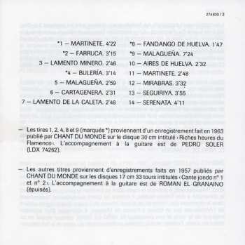 CD El Niño De Almaden: Grands Cantaores Du Flamenco - Volume 2