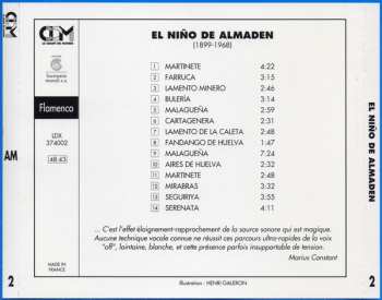 CD El Niño De Almaden: Grands Cantaores Du Flamenco - Volume 2