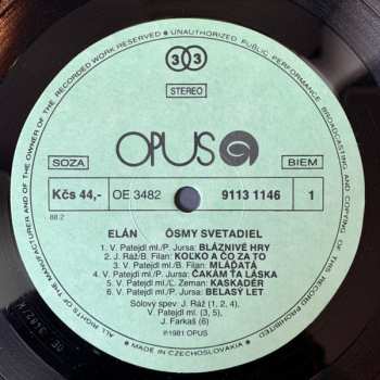 LP Elán: Ôsmy Svetadiel = The Eighth Continent