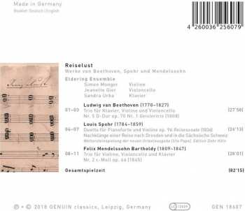 CD Eldering Ensemble: Reiselust: Werke von Beethoven, Spohr Und Mendelssohn