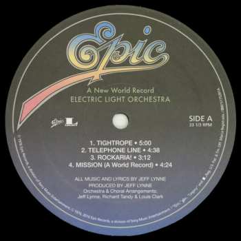 LP Electric Light Orchestra: A New World Record