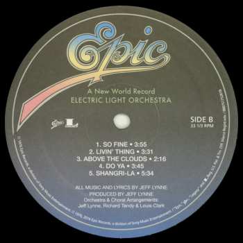 LP Electric Light Orchestra: A New World Record