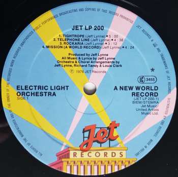 LP Electric Light Orchestra: A New World Record