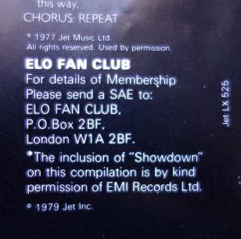 LP Electric Light Orchestra: ELO's Greatest Hits
