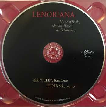 CD J.J. Penna: Lenoriana - Music of Boyle, Altman, Hagen, and Hennessy DIGI